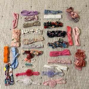 Baby Girl headband/bow lot